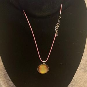 Yellow and purple necklace
